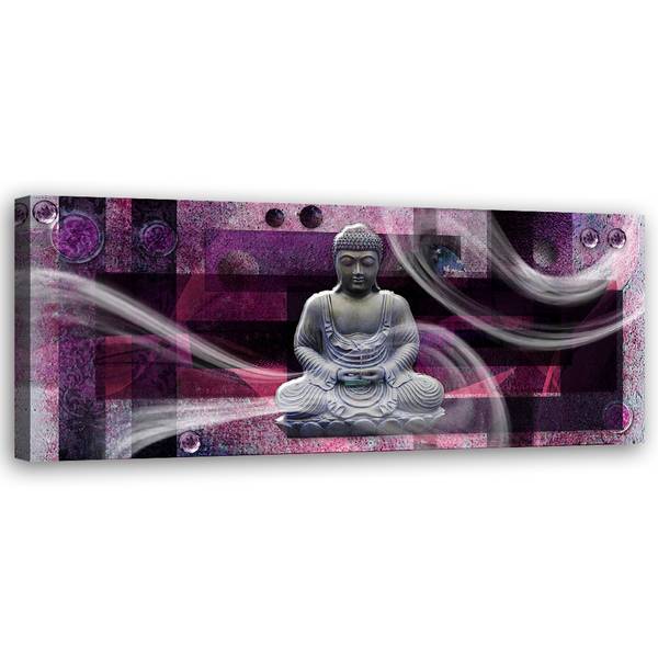 Wandbild buddha feng shui 120 x 40 cm