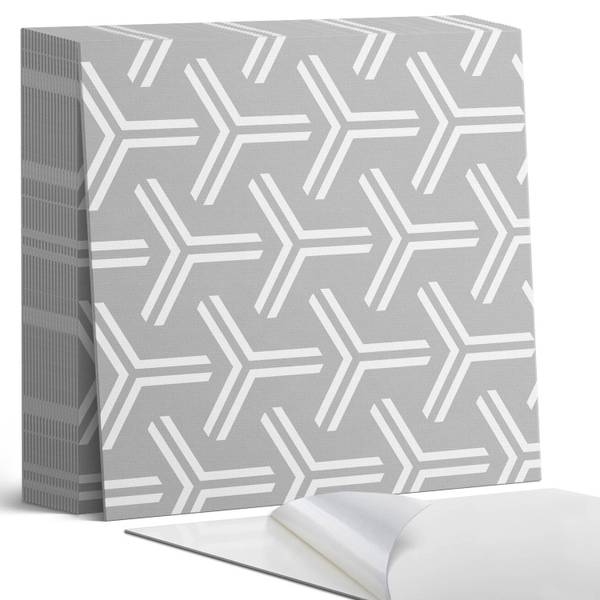 Vinylfliese PfeilGeom 20er-Set 20 x 20 cm