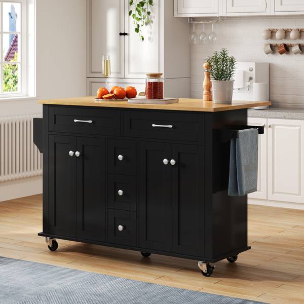 Kücheninsel BB8055 Schwarz