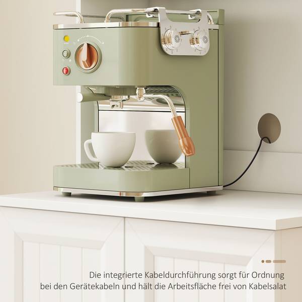 Küchenschrank 83A-399V90WT Weiß - Acrylglas - 40 x 180 x 60 cm