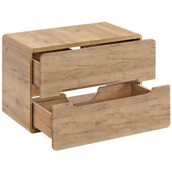 Badmöbel-Set LUTON-56-387 5er-Set Braun - Holzwerkstoff - 180 x 200 x 46 cm