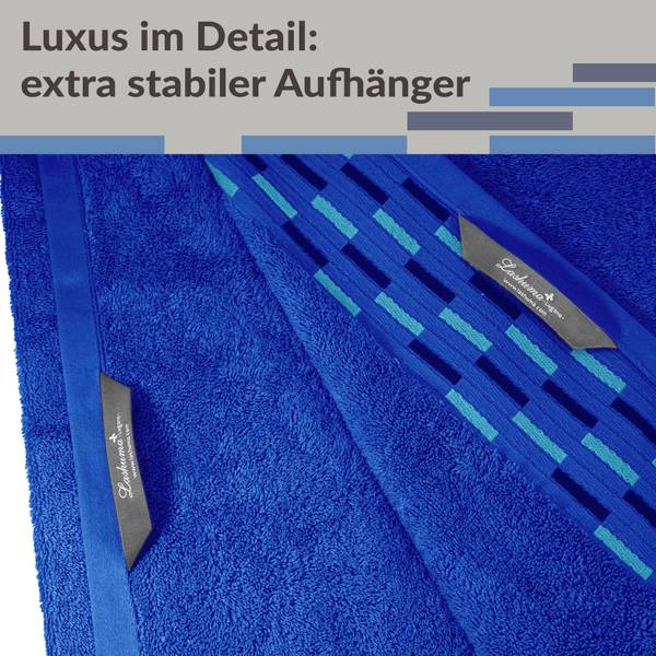 Strandtuch Lugano Blaubeerblau