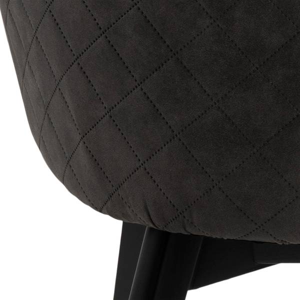 Esszimmerstuhl Bea 2er Set Grau - Textil - 62 x 80 x 59 cm