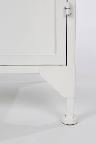 Wandschrank MIYA Weiß - Metall - 35 x 150 x 68 cm