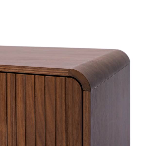 Lowboard MILO Braun - Stahl - Melamin - 40 x 60 x 145 cm