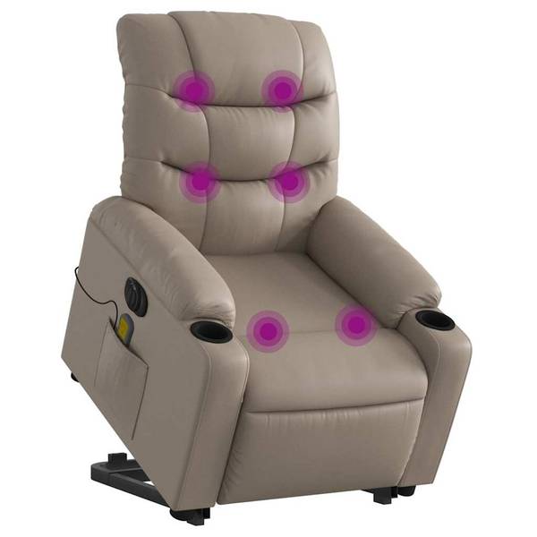 Fauteuil inclinable de massage 3032753-4 Marron - Marron café