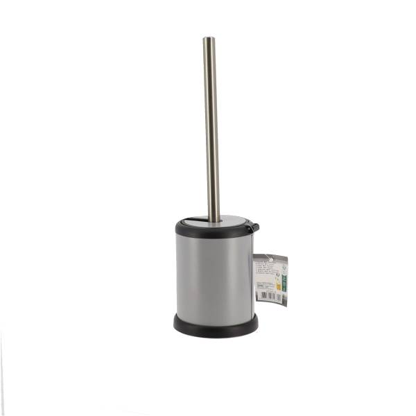 Toilettenbürste Core Grau - Metall - 12 x 39 x 12 cm