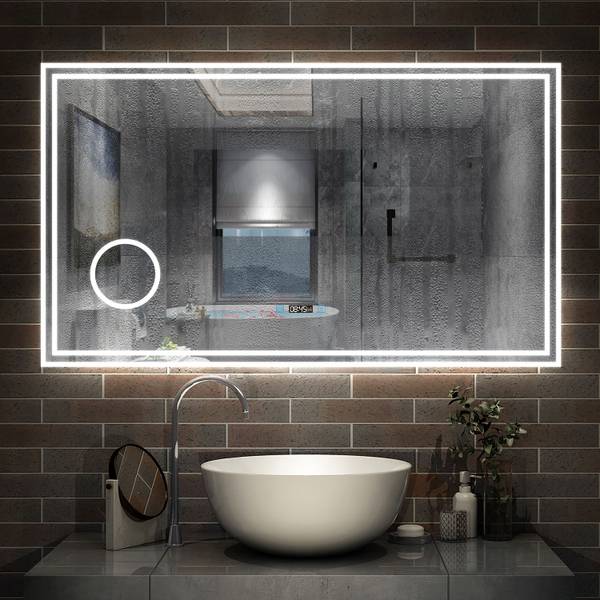 LED Badspiegel 14UhrTM Breite: 120 cm
