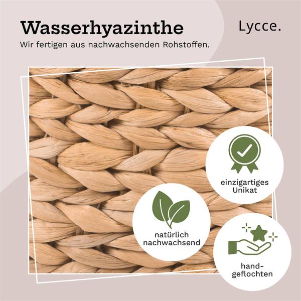 Wäschekorb Sun Beige - Naturfaser - 35 x 35 x 35 cm