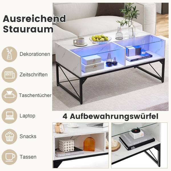 Couchtisch TH32749 Weiß