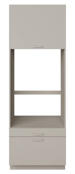 Waschmaschinenschrank HOLV Grau - Holzwerkstoff - 68 x 200 x 66 cm