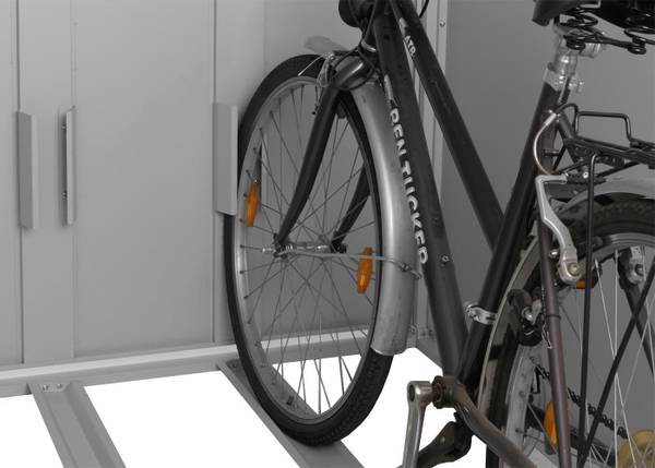 2er-Fahrradgarage L56c Hellgrau