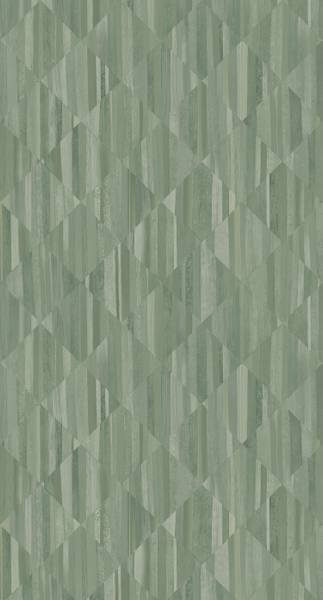papier peint panoramique imitation bois Vert - Polaire - 150 x 279 x 150 cm