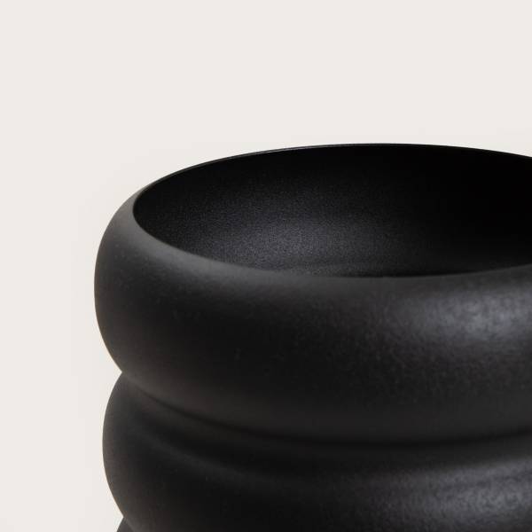 Blumenbeet BUUBLE Schwarz - Metall - 16 x 29 x 16 cm