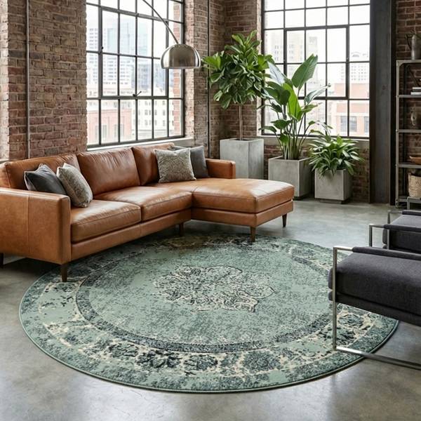 Tapis Wonder Noir - 120 x 120 cm