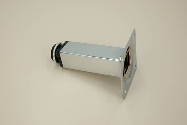 Möbelfuß Lapoz Silber - Höhe: 10 cm