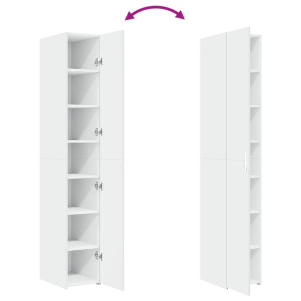 Highboard DE6947 Weiß - Holzwerkstoff - 30 x 185 x 43 cm