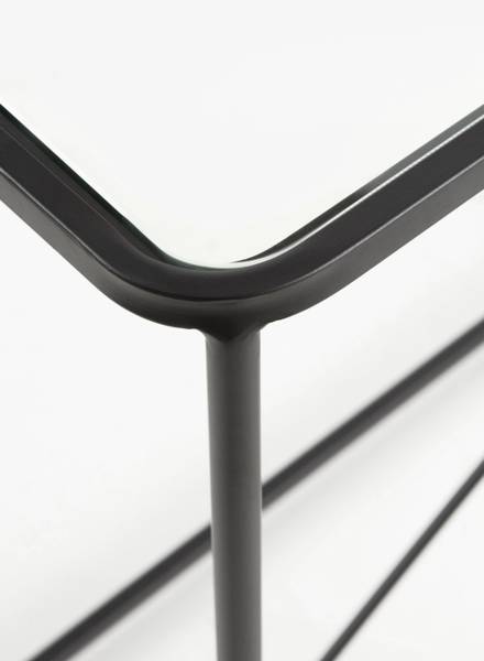 Konsole  10943 Schwarz - Metall - 32 x 82 x 120 cm