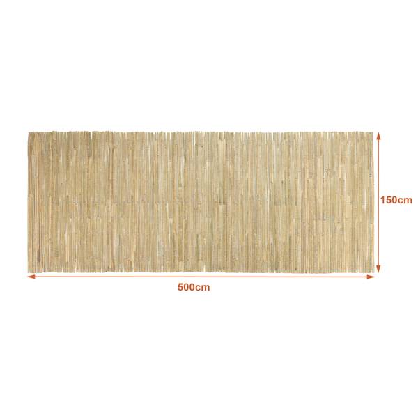 Canisse en bambou Baarle 500 x 150 x 500 cm