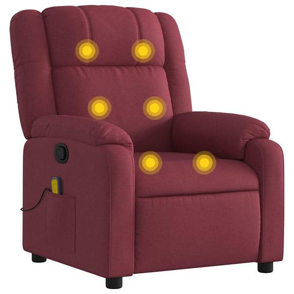 Massagesessel 3032284-4 Rot - Rotbraun