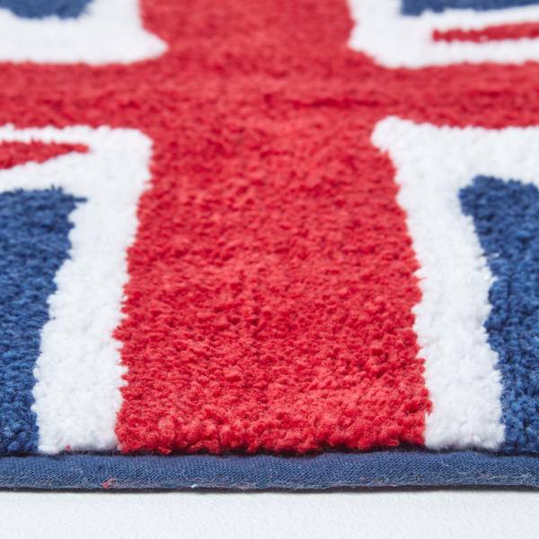 Badematte Union Jack Rot - Baumwollstoff - 45 x 1 x 75 cm