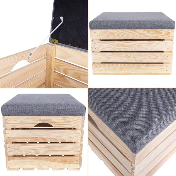 Sitzhocker Asien Beige