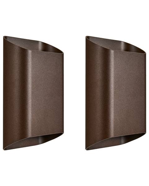 Lampe murale pour l'extérieur MASHIE Marron - Métal - 15 x 20 x 6 cm