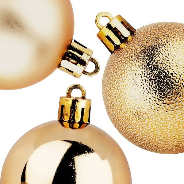Weihnachtskugeln 10er Set 839485 Gold - Kunststoff - 5 x 5 x 5 cm