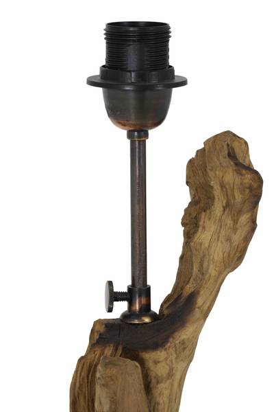 Lampenfüß Arbanasi Braun - Holzwerkstoff - Massivholz - 30 x 63 x 30 cm