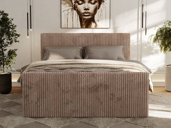 Boxspringbett TILIANO DUO Braun - H4 - Liegefläche Breite: 160 cm