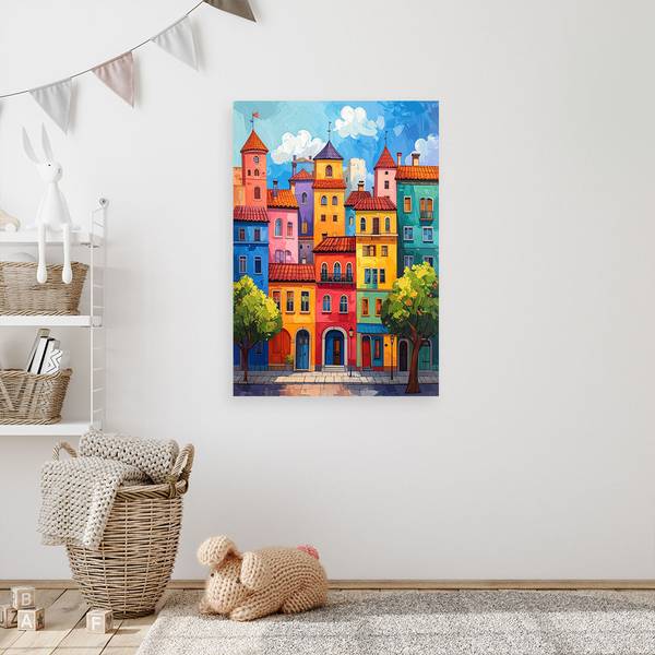 Wandbild Stadt 20 x 30 cm