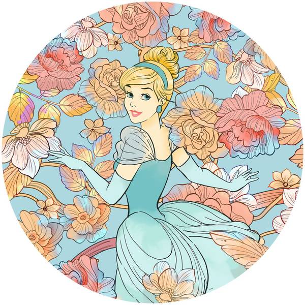 Selbstklebende Wandtattoo 611718 Blau - Vinyl - 125 x 125 x 125 cm