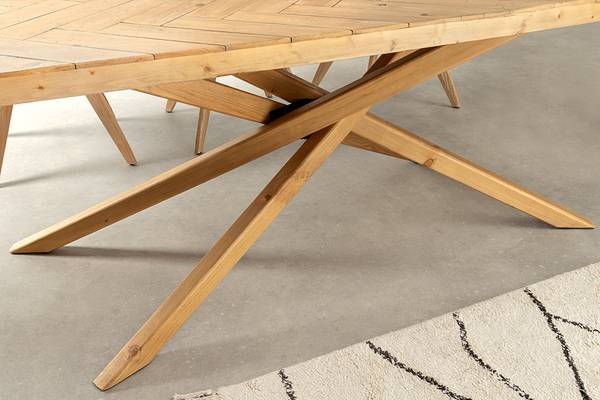 Esstisch WOOD SCULPTURE Braun - Massivholz - 240 x 75 x 110 cm