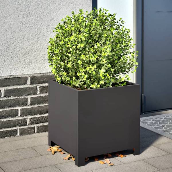 Pflanzkübel 3042253-2 2er Set Schwarz - 40 x 40 x 40 cm