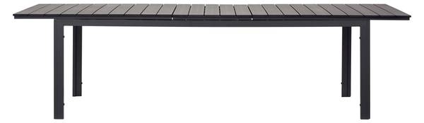 Table de jardin WILLY Polywood noire Noir - Métal - 230 x 76 x 95 cm