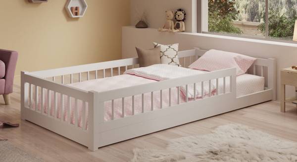 Bett Nori Weiß - 97 x 206 cm