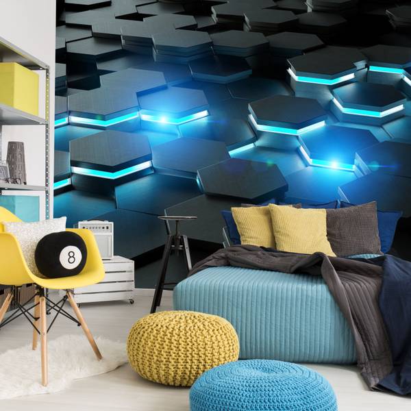 Fototapete Hexagone Hexagone Abstraktion 350 x 256 x 256 cm