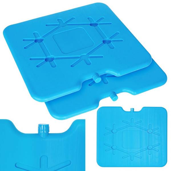 Kühlelemente 2er Set SET177 Blau - Kunststoff - 22 x 2 x 26 cm
