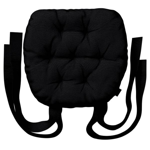 Stuhlkissen Etna Schwarz - Textil - 40 x 8 x 37 cm