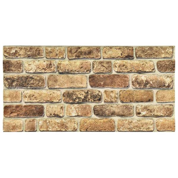 Wandpaneel 332926 (10er Set) Beige - Kunststoff - 50 x 1 x 100 cm
