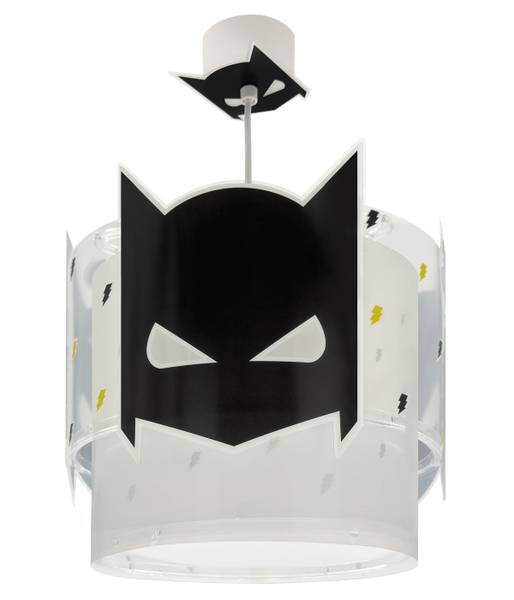 Kinderzimmer Deckenlampe Dunkler Held Schwarz - Kunststoff - 24 x 22 x 24 cm