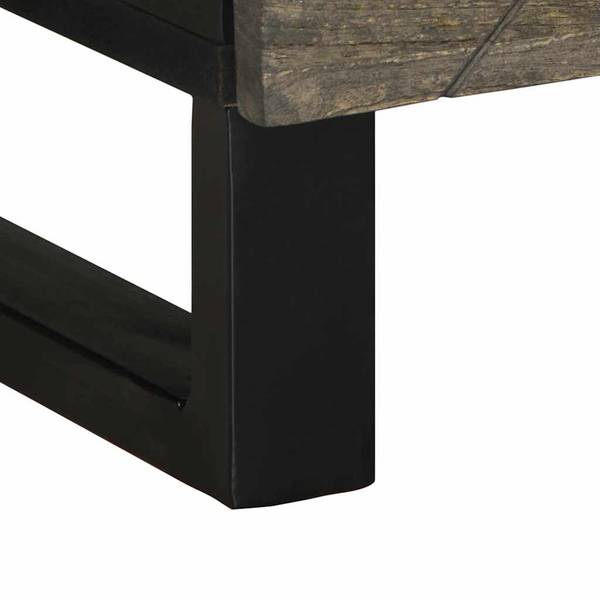 Couchtisch XT7714 Schwarz - Holzwerkstoff - 50 x 40 x 80 cm