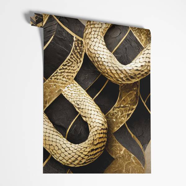 Fototapete Textur Glamour Schlangenhaut 150 x 105 cm