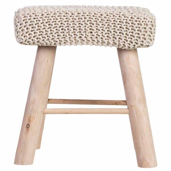 Hocker 4523373624 Weiß - Holzwerkstoff - 26 x 44 x 39 cm
