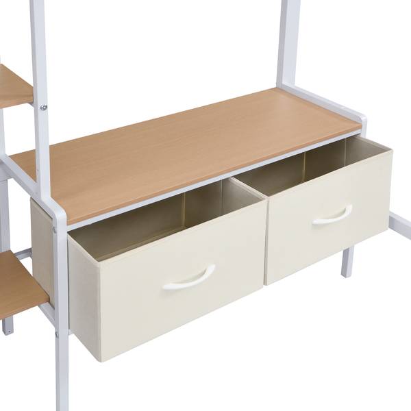 Kinderbett K-1120 Weiß - Metall - 136 x 170 x 204 cm
