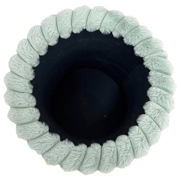 Hocker CADY Grün - Holzwerkstoff - Textil - 37 x 40 x 37 cm