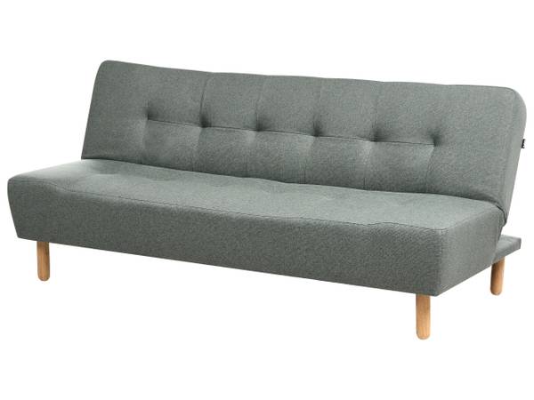 Canapé convertible ALSTEN Marron - Vert - Textile - 183 x 80 x 79 cm