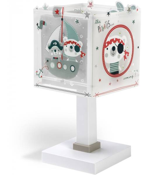 Kinder-Nachttischlampe Piraten Kunststoff - 15 x 30 x 15 cm