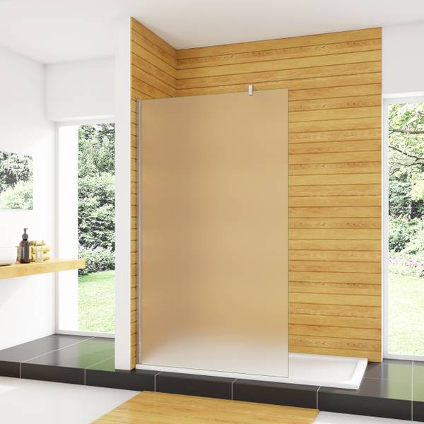 Duschtrennwand Düsseldorf, Milchglas, 120 X 200 Cm, 10 Mm ESG Sicherheitsglas – Justierbar