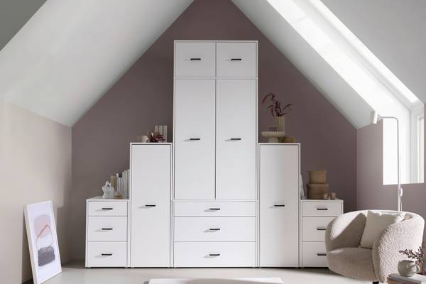 Unterbauschrank KIVO Weiß - Holzwerkstoff - 90 x 70 x 53 cm